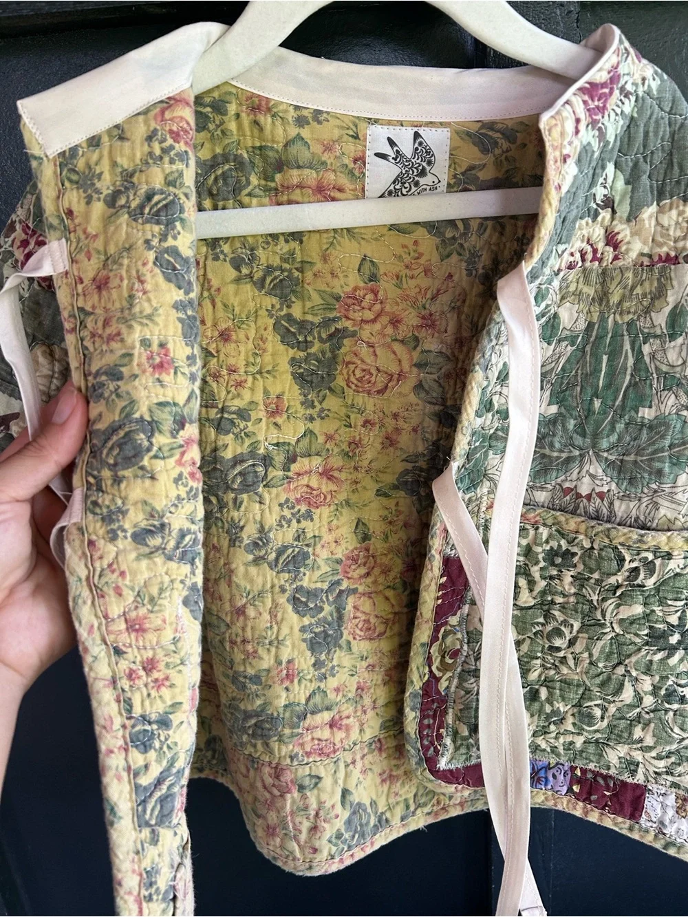 Quilted Floral Quilt Patchwork Kids Jacket - fall